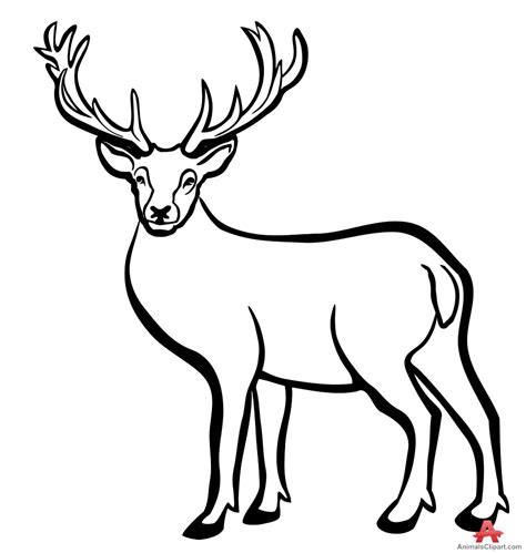 Deer Outline - ClipArt Best