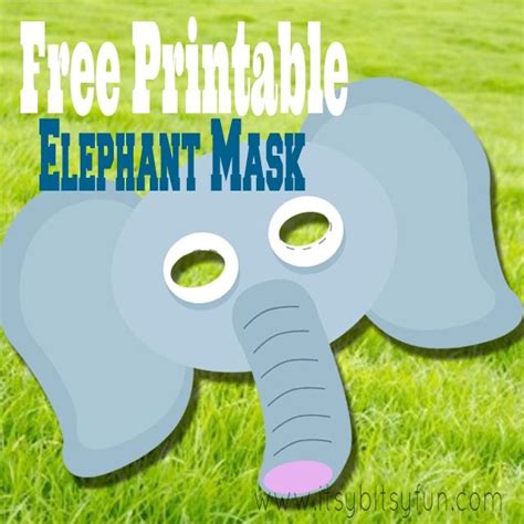 Paper Plate Elephant Mask Craft - Belinda Berube's Coloring Pages