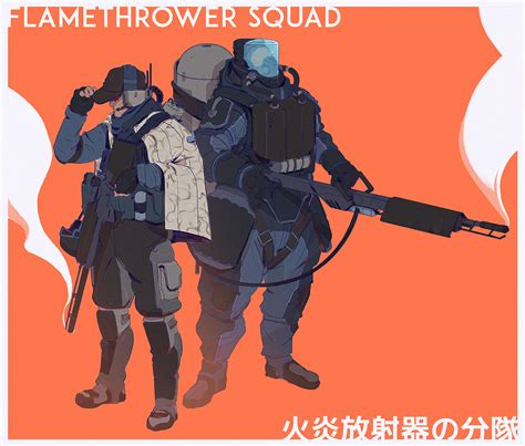 ArtStation - Flamethrower Squad