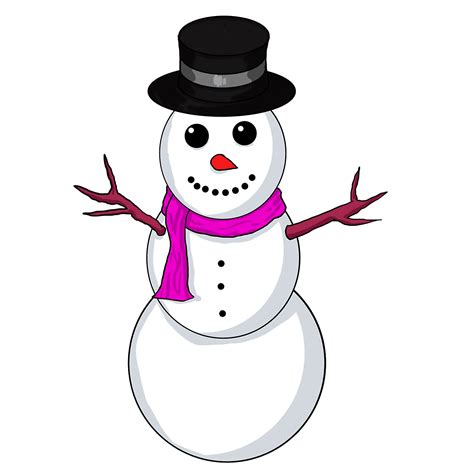 Christmas snowman clipart