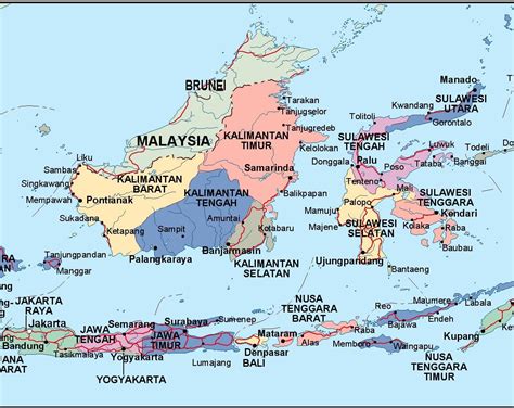 indonesia political map | Order and download indonesia political map