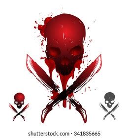 Blood Skull Illustration Stock Vector (Royalty Free) 341835665 | Shutterstock