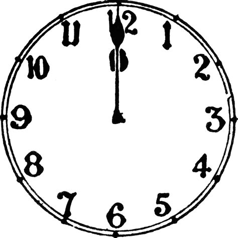 12 O'clock | ClipArt ETC