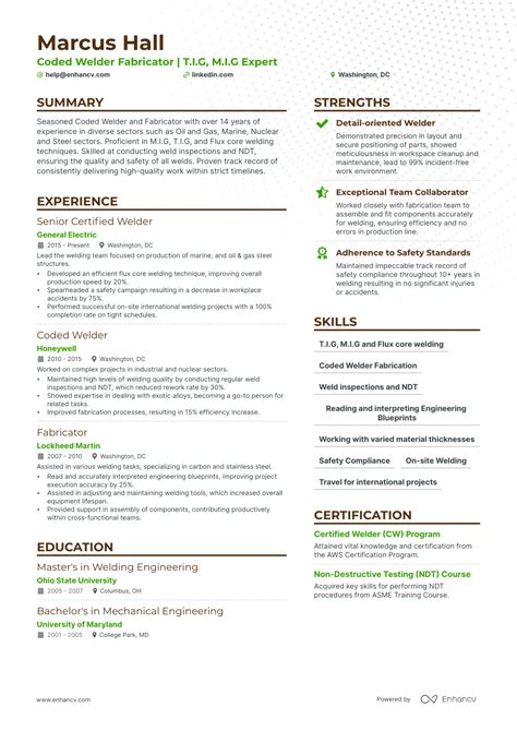 5 Welder Fabricator Resume Examples & Guide for 2023