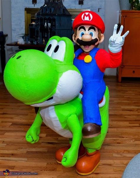 Mario and Yoshi Costume | Unique DIY Costumes