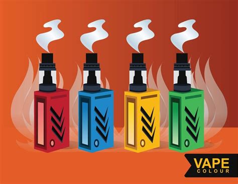 Premium Vector | Color display of various colors for a simple and modern vape.