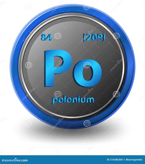 Polonium Symbol Hexagon Frame Stock Image | CartoonDealer.com #110020717