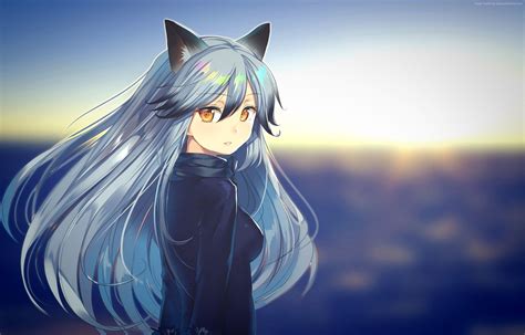 Cute Anime Wolf Girl Wallpapers - Top Free Cute Anime Wolf Girl Backgrounds - WallpaperAccess