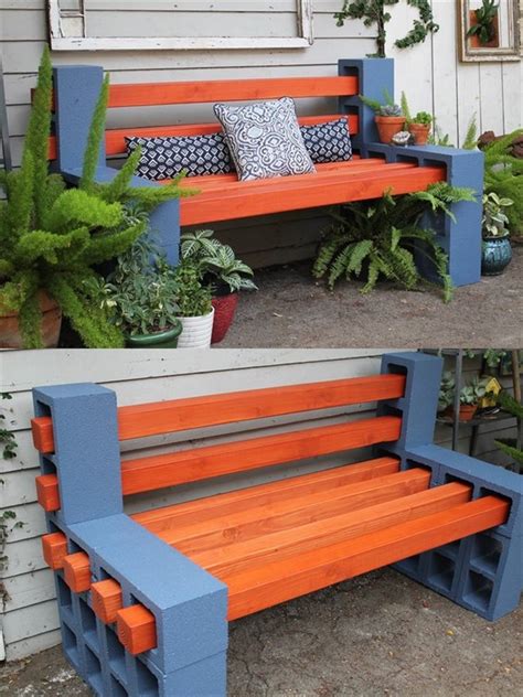 Cinder Block Bench: Easy & Simple DIY Ideas | Cinder block furniture, Cheap patio furniture, Diy ...