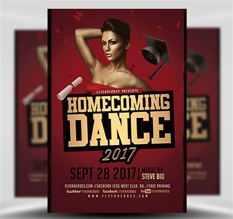 Homecoming Dance Flyer 2017-2 - FlyerHeroes