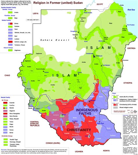 Religion in Sudan & South Sudan [3598 × 4037] : r/MapPorn