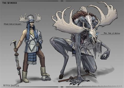 ArtStation - The Wendigo, Wayne Chang Monster Concept Art, Fantasy Monster, Monster Art ...