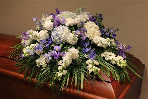 Heavenly Blue Casket Spray in Burbank, CA | Samuel's Florist