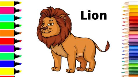 Lion Drawing Images Color