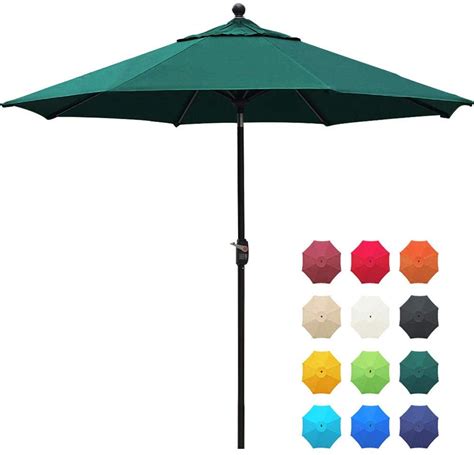 EliteShade Sunbrella 9Ft Market Umbrella Patio Outdoor Table Umbrella ...