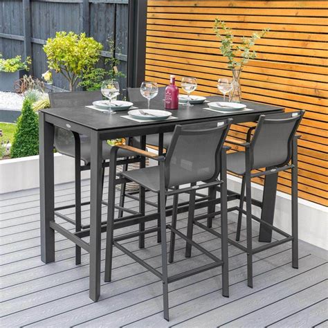 Harrier Outdoor Bar Stools & Table Set | Net World Sports