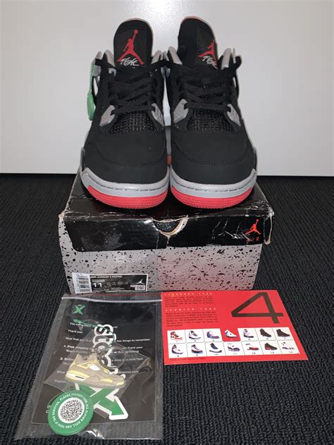 ¥317 ($49 USD) Air Jordan 4 ‘Bred’ from DHgate. Wanted to see what the top seller for Jordan’s ...