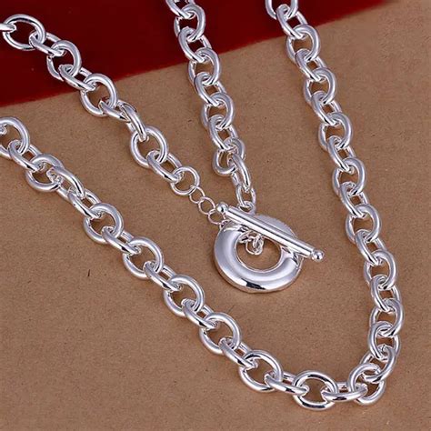 wholesale fine 925 sterling silver necklace fashion jewelry chain necklaces & pendants women men ...