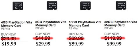 US PS Vita Memory Cards Officially Priced ~ PS Vita Hub | Playstation Vita News, PS Vita Blog