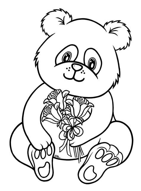 baby panda bear coloring pages