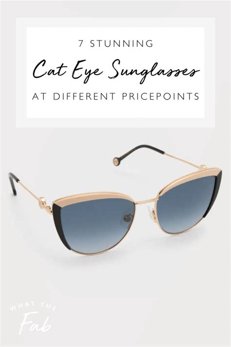 From Affordable to Luxurious: 7 Stylish Cat Eye Sunglasses