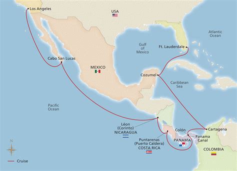 Panama Canal Cruises 2024 From Florida Map - Deena Kathryn