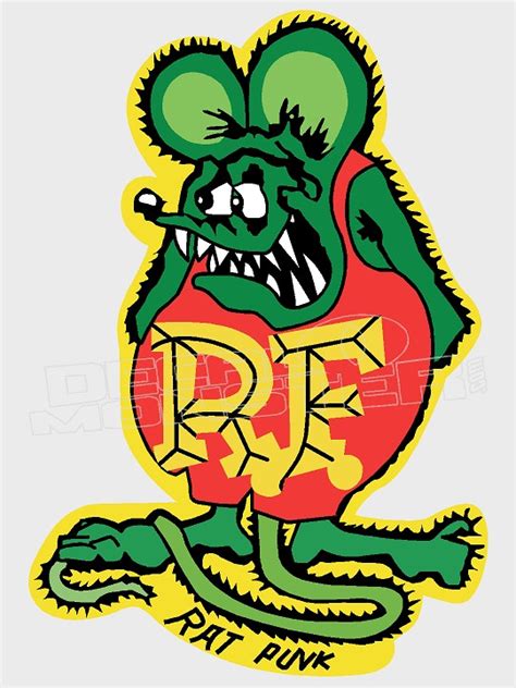 Rat Fink Silhouette 1 Decal Sticker - DecalMonster.com