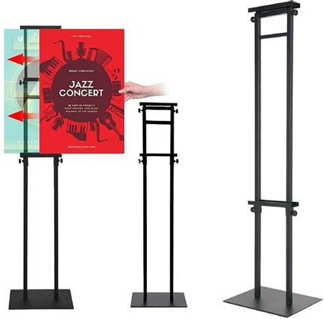 Nisorpa Pedestal Poster Sign Stand, Double-Sided Poster Display Holder ...