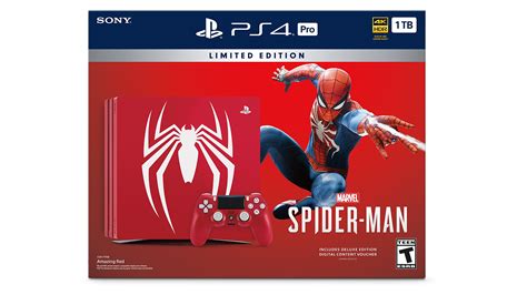 PlayStation 4 Pro 1TB Limited Edition Console - Marvel's Spider-Man Bundle [Discontinued] stock ...