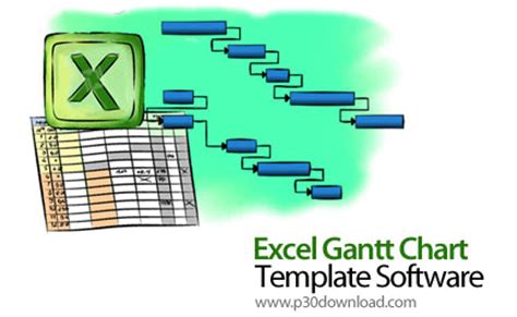 Excel Gantt Chart Template Software v7.0 - نرم افزار قالب گانت چارت