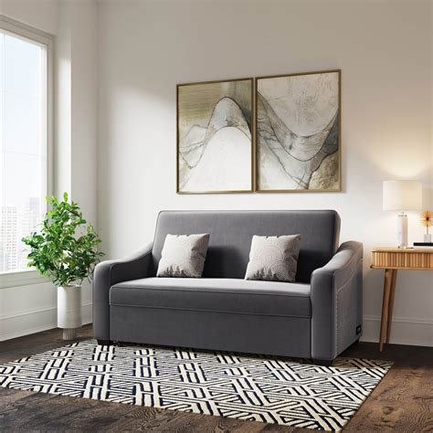 Serta Harvard Classic Sofa Sleeper, Gray Fabric - Walmart.com