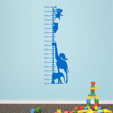 Animals Childrens Height Chart Wall Sticker By Mirrorin | notonthehighstreet.com