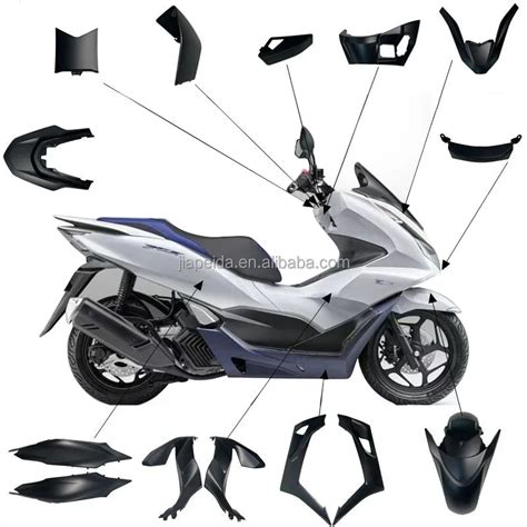 Modified Motorcycle Accessories 2021 Pcx160 Pcx Body Part Plastic Fairing Kit Parts For Honda ...