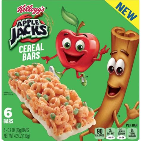 Kellogg's Apple Jacks Original Cereal Bars, 6 ct - Kroger