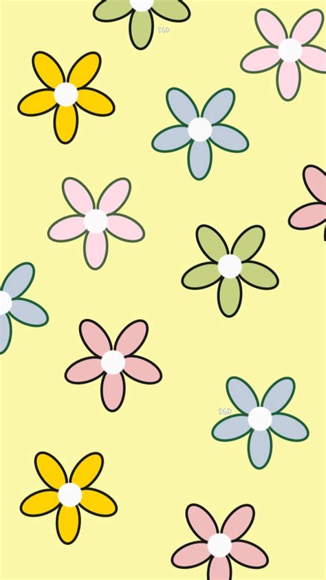 Happy Flowers wallpaper | Aesthetic iphone wallpaper, Flower wallpaper ...