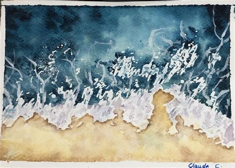 Watercolor Ocean Waves | Skillshare Student Project