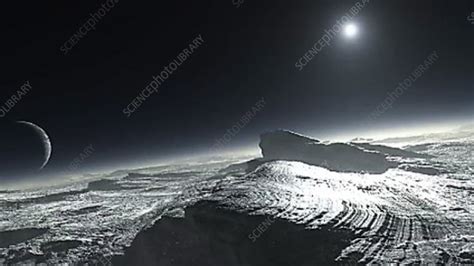 Pluto surface - Stock Video Clip - K002/1568 - Science Photo Library