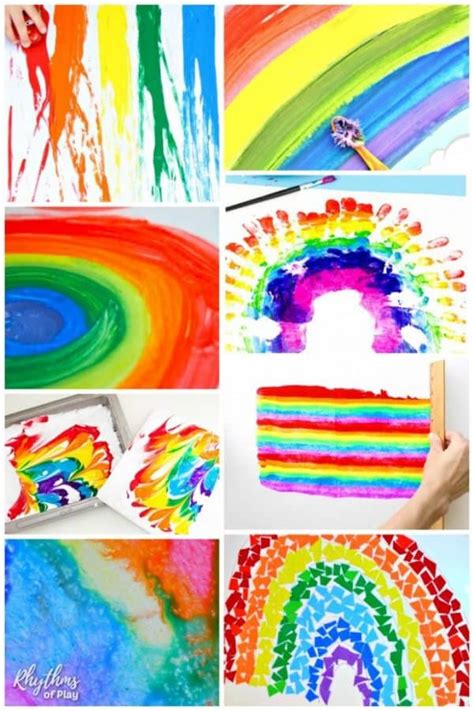 Rainbow Shamrock Salt Painting Art Project - Rhythms of Play