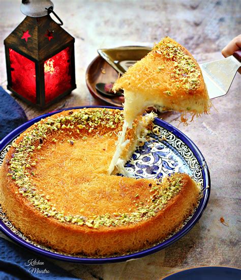 Kunafa (Middle eastern dessert) Today's recipe is a traditional dessert ...