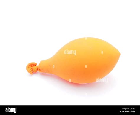 orange balloon on a white background Stock Photo - Alamy