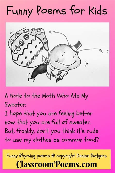 Pin on Funny Poems for Kids