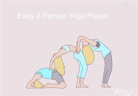 Easy 3 person Yoga Poses | Rootsyliving