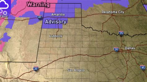 Amarillo braces for snowfall: Winter weather advisory issued for Texas Panhandle