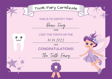 Tooth Fairy Template