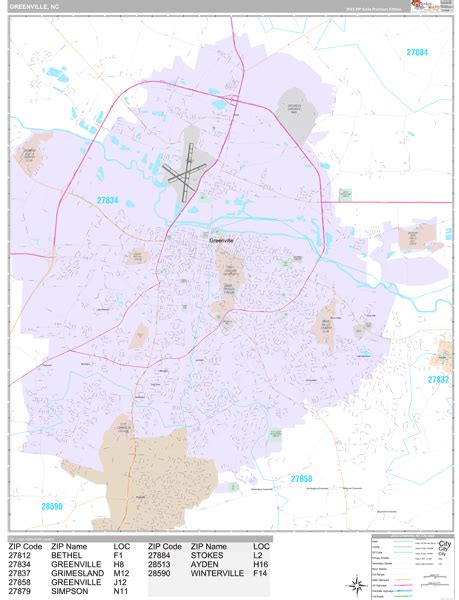 Greenville Nc Zip Code Map - High Castle Map