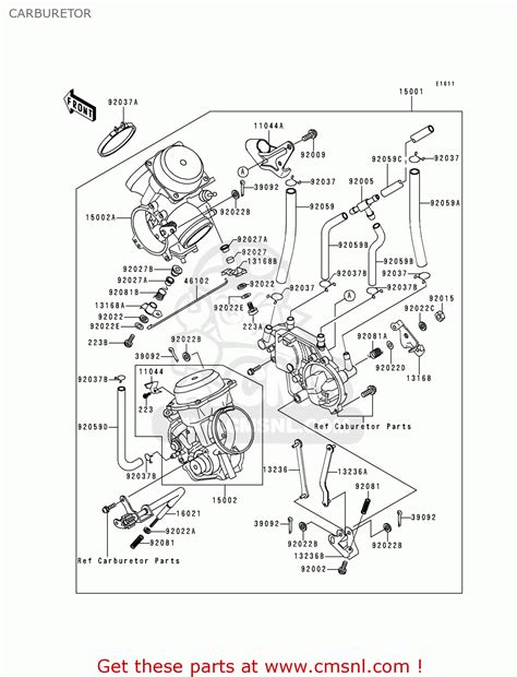 Kawasaki VN750A15 VULCAN 750 1999 USA CALIFORNIA CARBURETOR - buy original CARBURETOR spares online