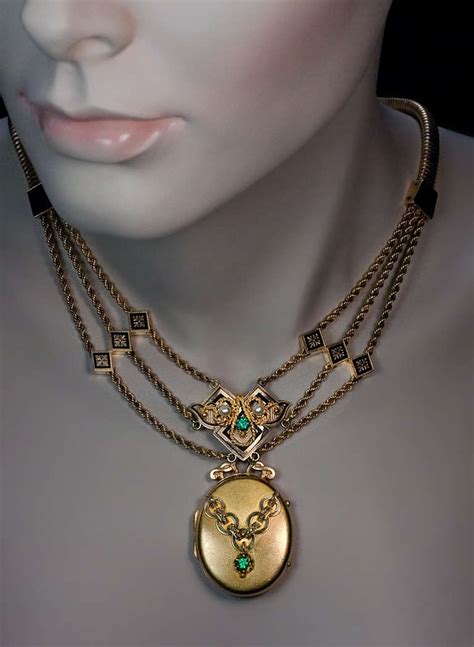 Antique Russian Locket Necklace Dated 1871 at 1stDibs