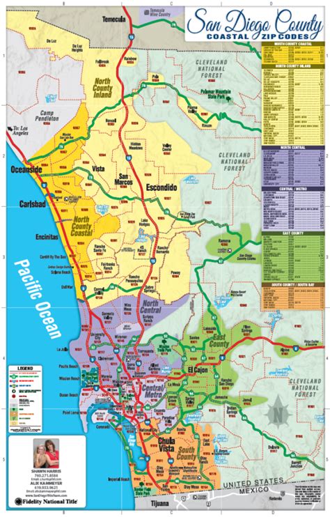 San Diego Zip Code Map - San Diego Title Team