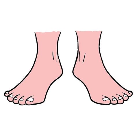 How to Draw Feet – Really Easy Drawing Tutorial | Feet drawing, Simple cartoon, Drawing tutorial ...