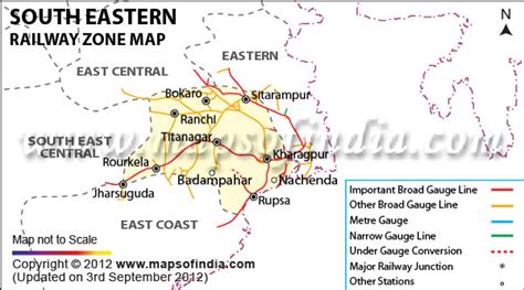 Rail Map South East | Color 2018